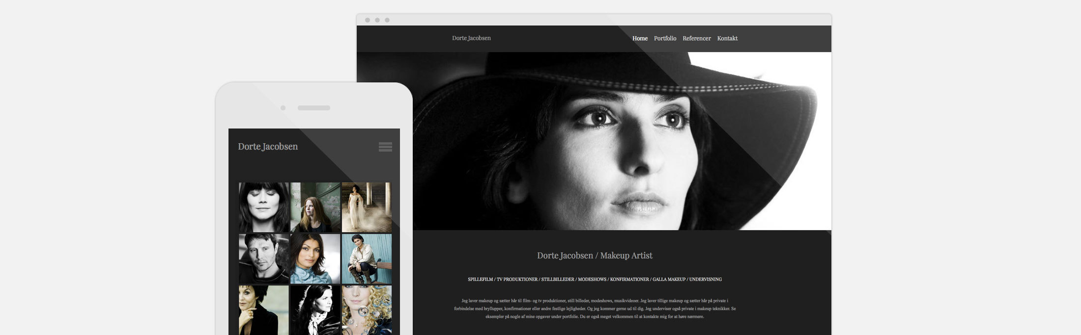 Dorte Jacobsen, best website builder, SMB, website, photography