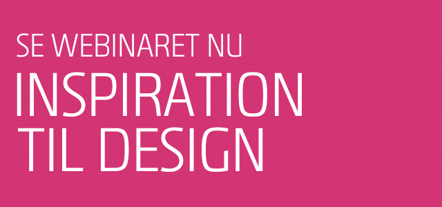 Webinar om inspiration til design med mono