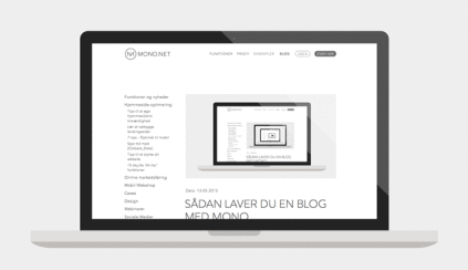 Sådan laver du en blog med mono.net