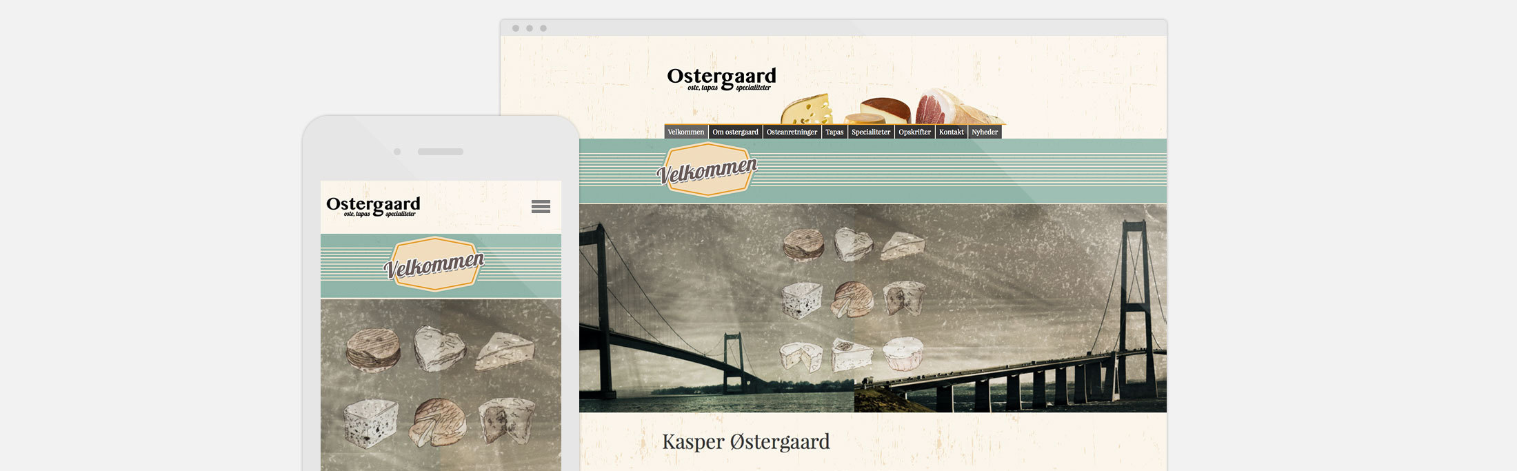 mono.net hjemmeside eksempel Ostergaard ost og tapas