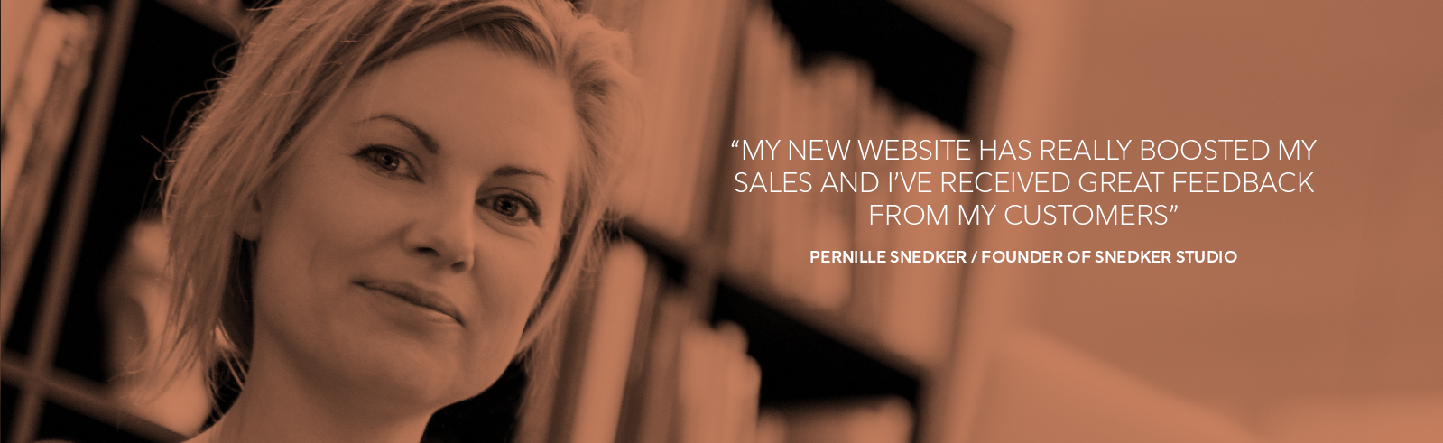 Pernille snedker, founder of snedker studio, snedker studio, best website builder, SMB, website