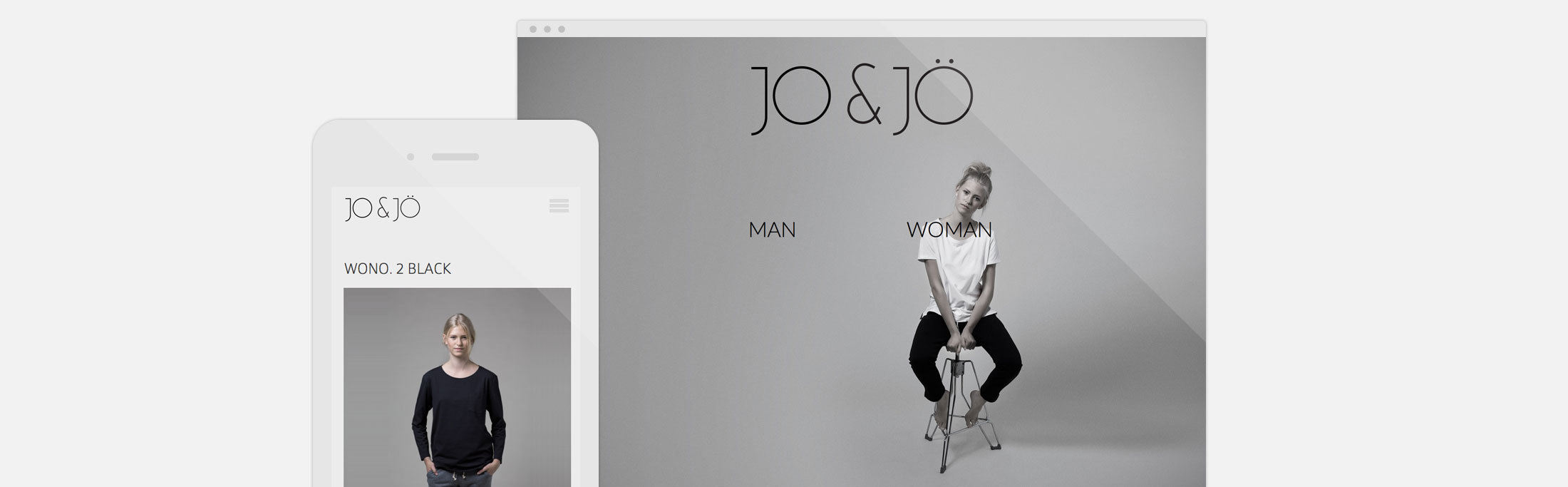 Fashion hjemmeside og webshop Jo & Jö