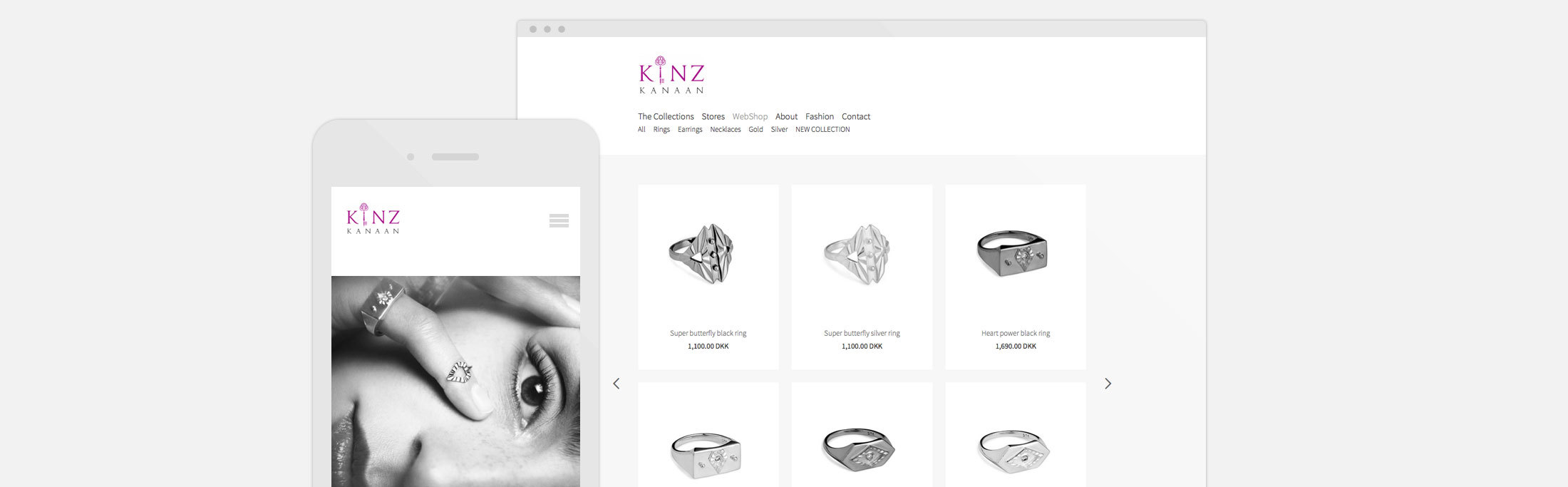 Smykke webshop Kinz Kanaan